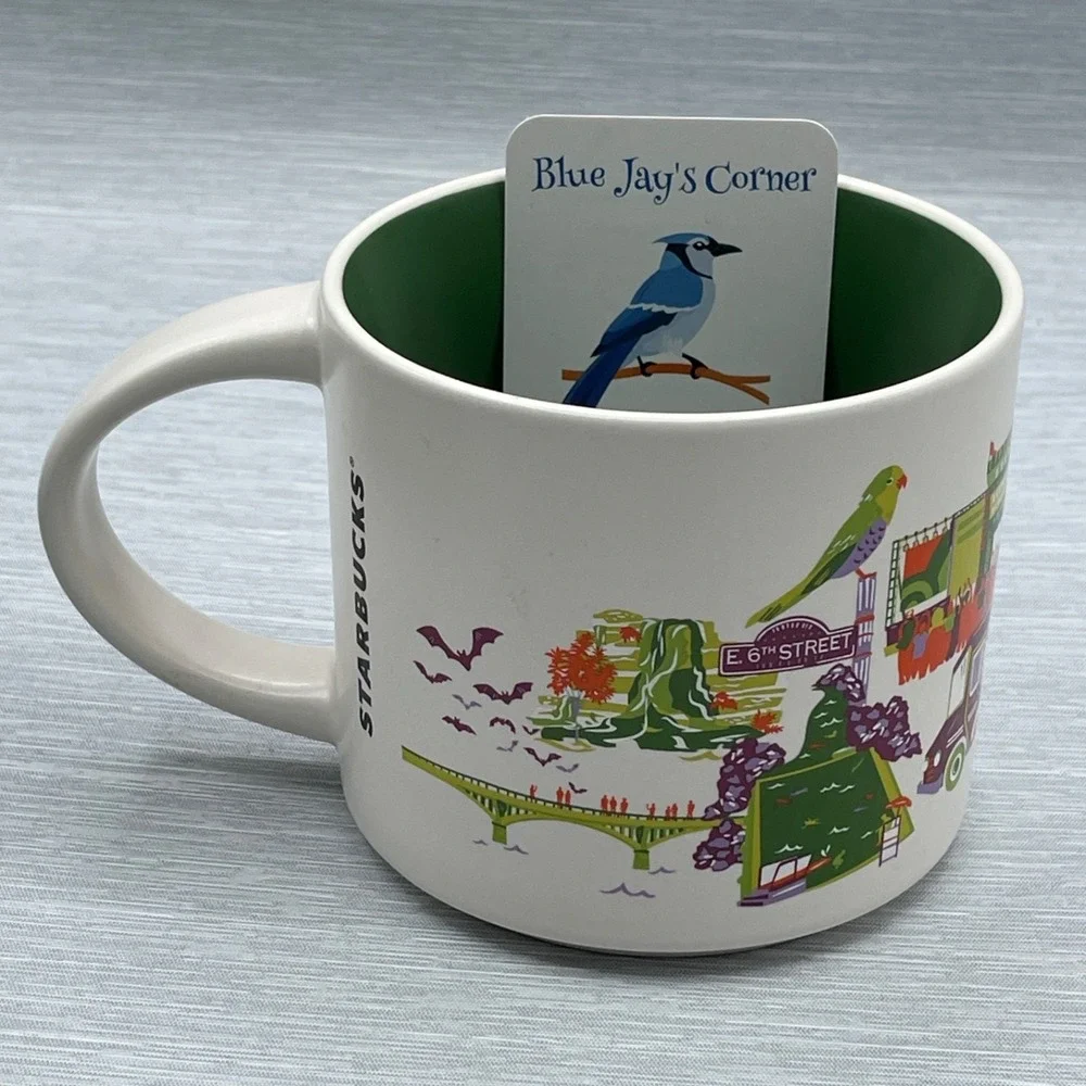 Starbucks Austin Texas Mug Set Discovery Series 14oz &‎ 2oz Espresso